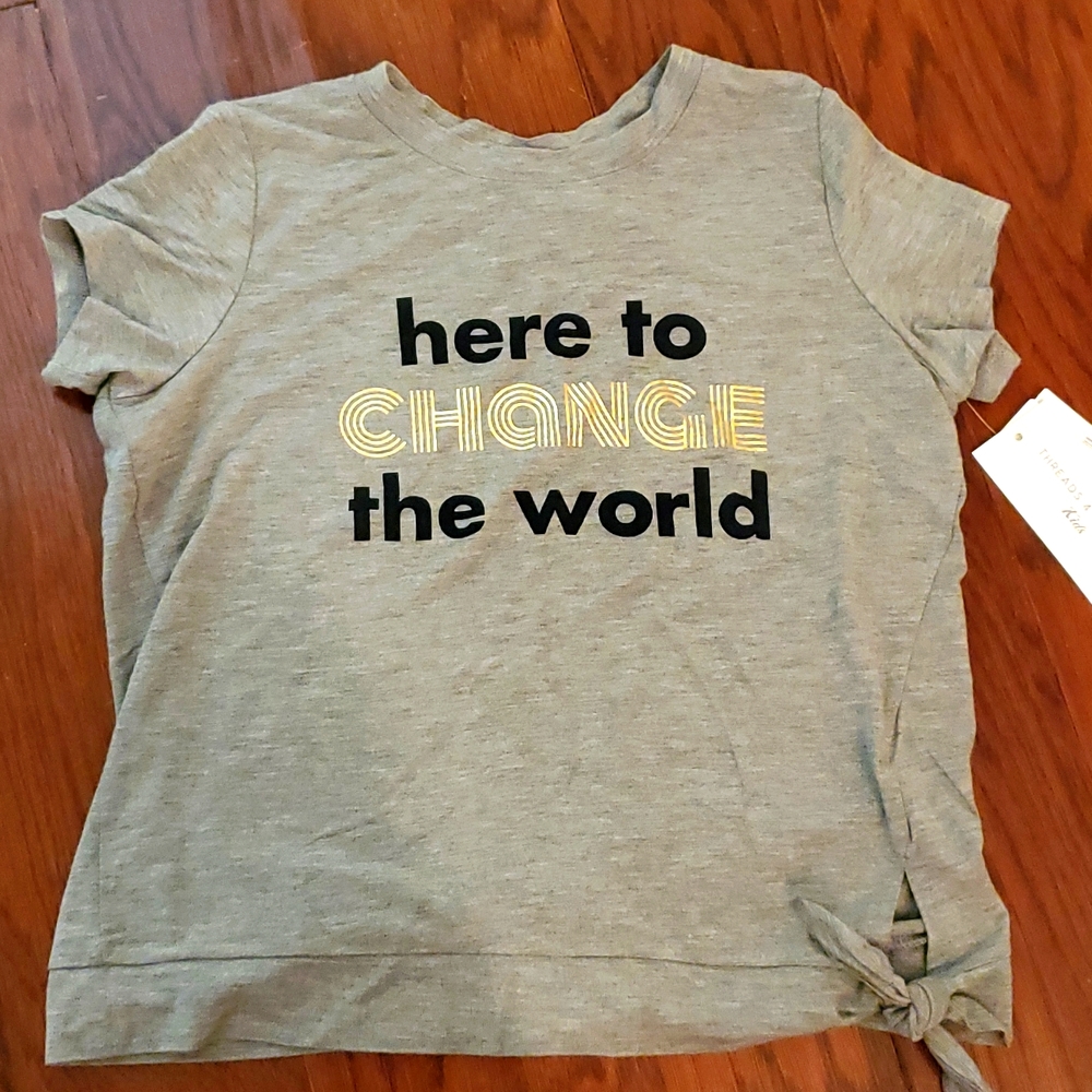 Graphic tie-knot Tee